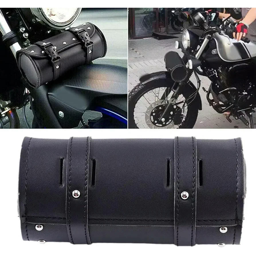 Alforjas para Manillar de Motocicleta Impermeables, Alforja Grande para Herramientas, Capacidad de Almacenamiento Universal