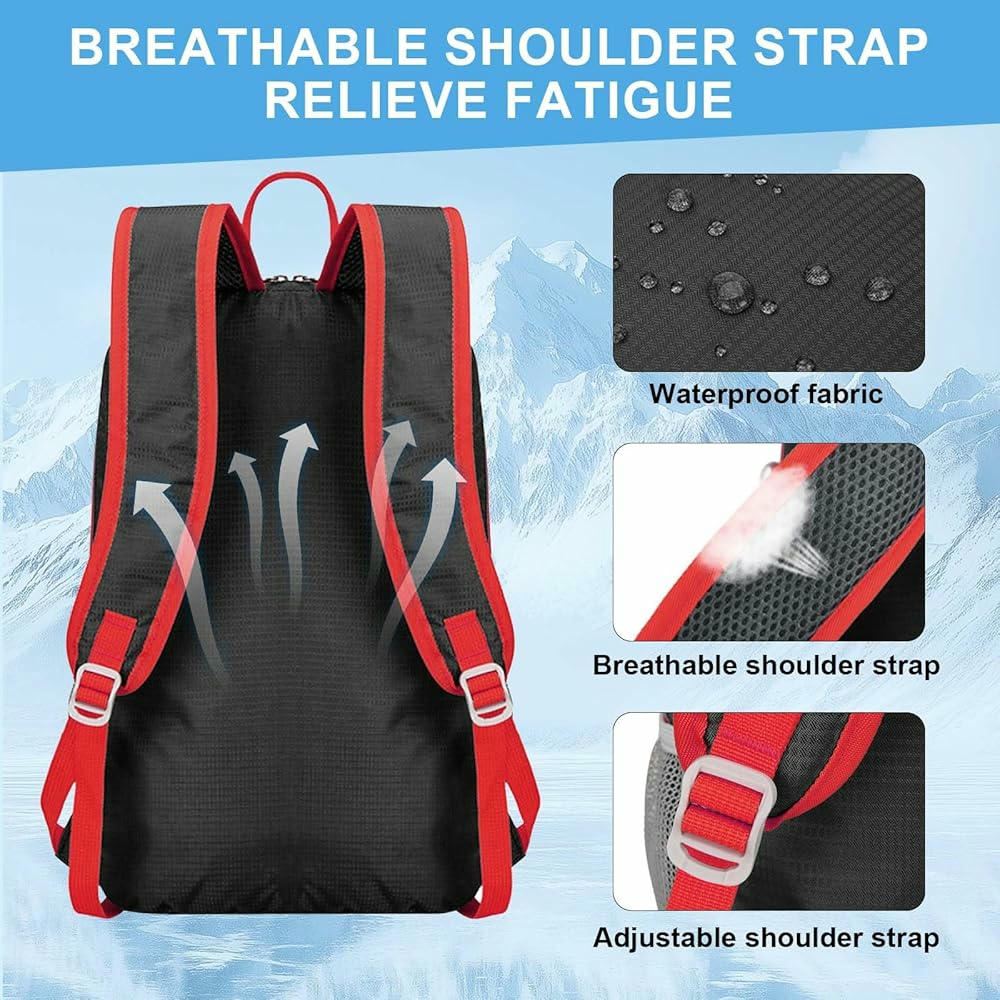Mochila de Senderisme de 40 Litres, Mochila per Home i Dona Ultralleugera, Perfecta per Senderisme, Camping, Viatges i Treball