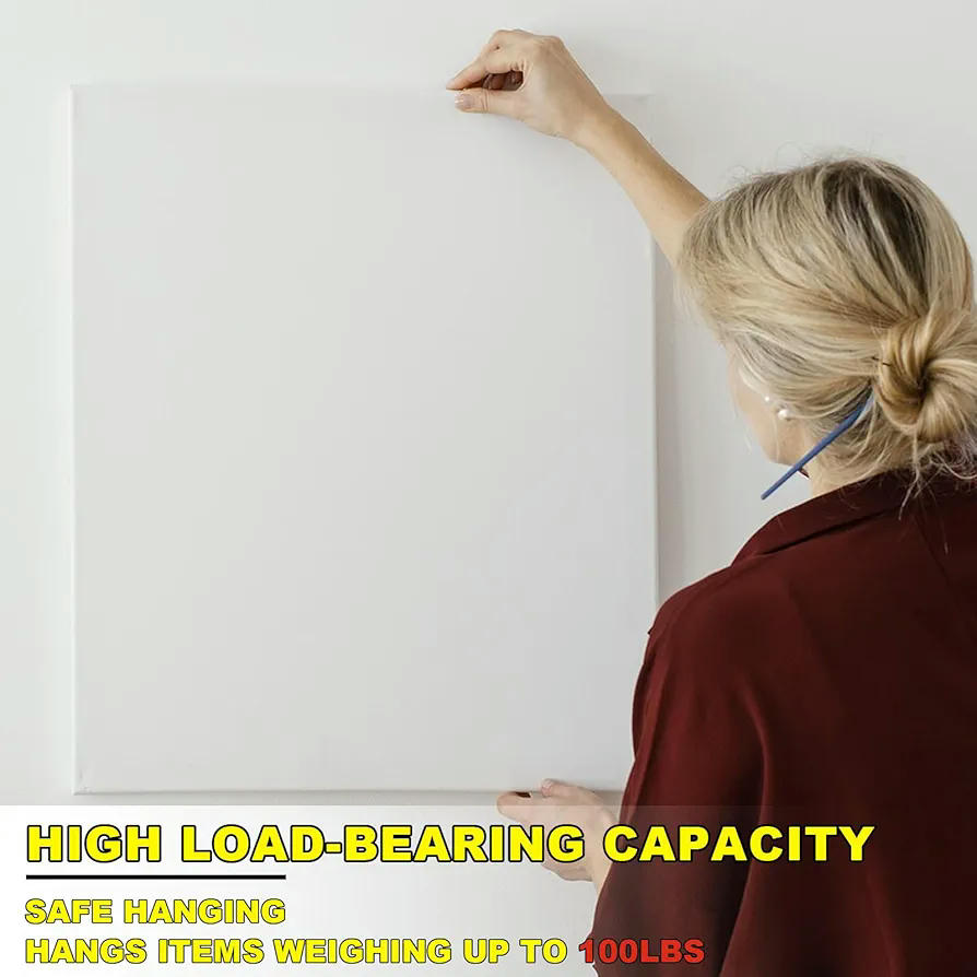 Kit de ganxos per a marcs de fotos, 120 peces, penjolls daurats, accessoris per penjar quadres, ganxos i claus, adequats per a diverses aplicacions