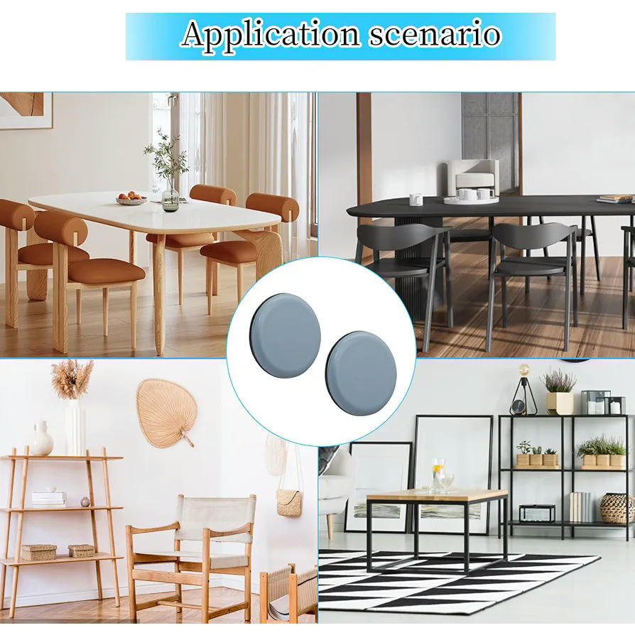 Deslizadores autoadhesivos para muebles, 10 unidades de almohadillas para suelos de madera, deslizadores de sofá, mesa y silla, antideslizantes