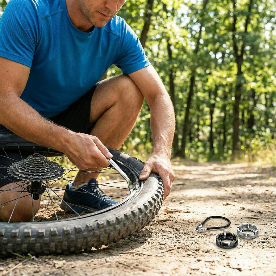Kit de Herramientas para Radios de Bicicleta 5 Piezas con Llaves Universales y Palancas