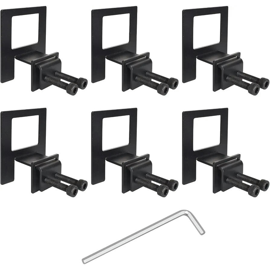 Soporte antideslizante para colchón de 6 piezas, ajustable y duradero, color negro