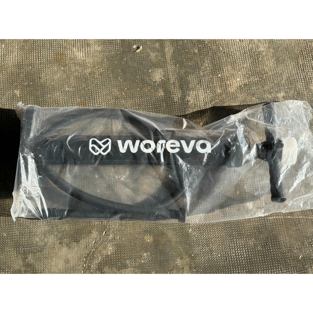 WOREVA Bomba Manual de Hinchado para Paddle Surf, Inflador de Doble Acción, Permite Hinchar y Deshinchar, con manómetro hasta 20 PSI (Color Negro)