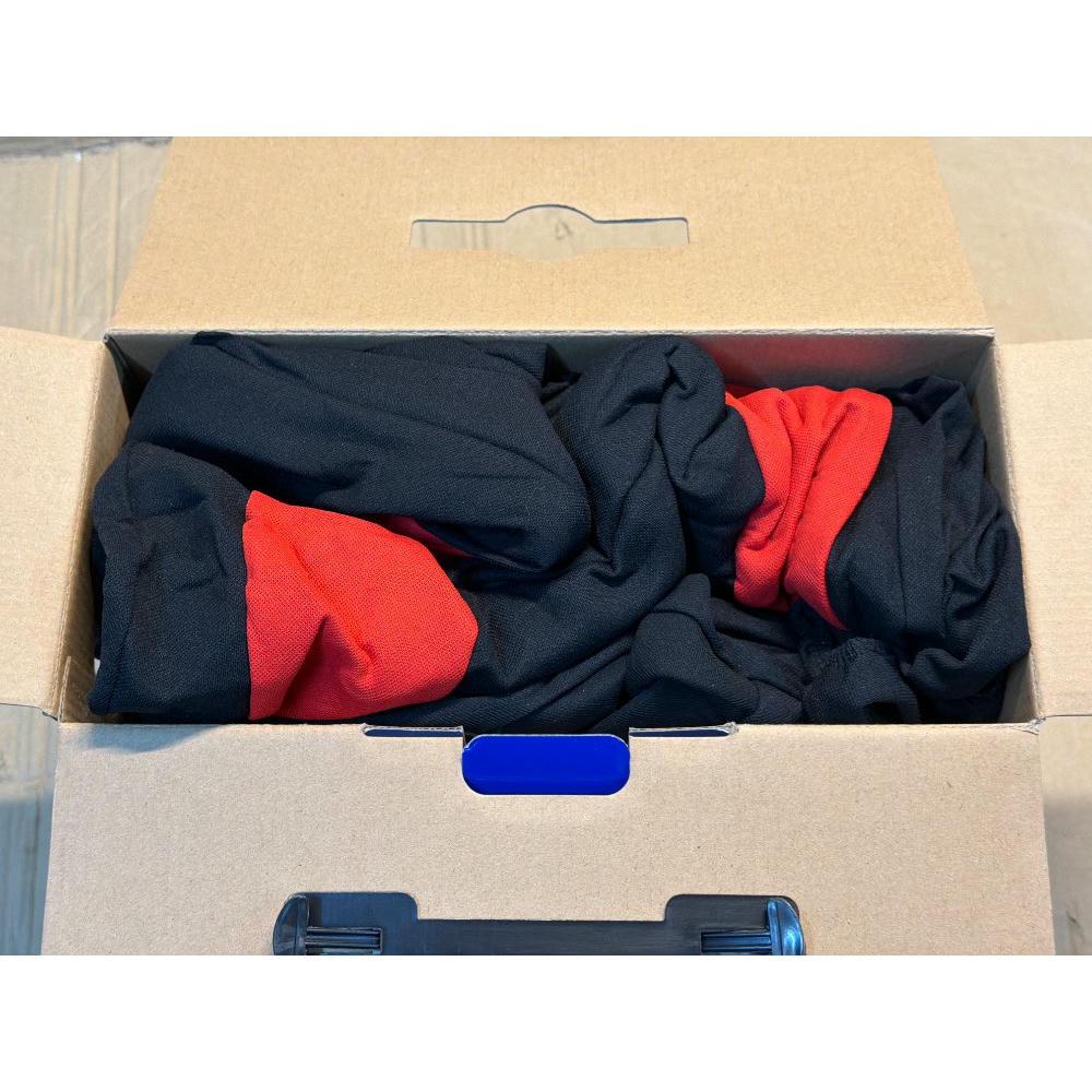 Sparco SPCS439RD Juego Completo de Fundas de Asiento Universales, Color Rojo/Negro