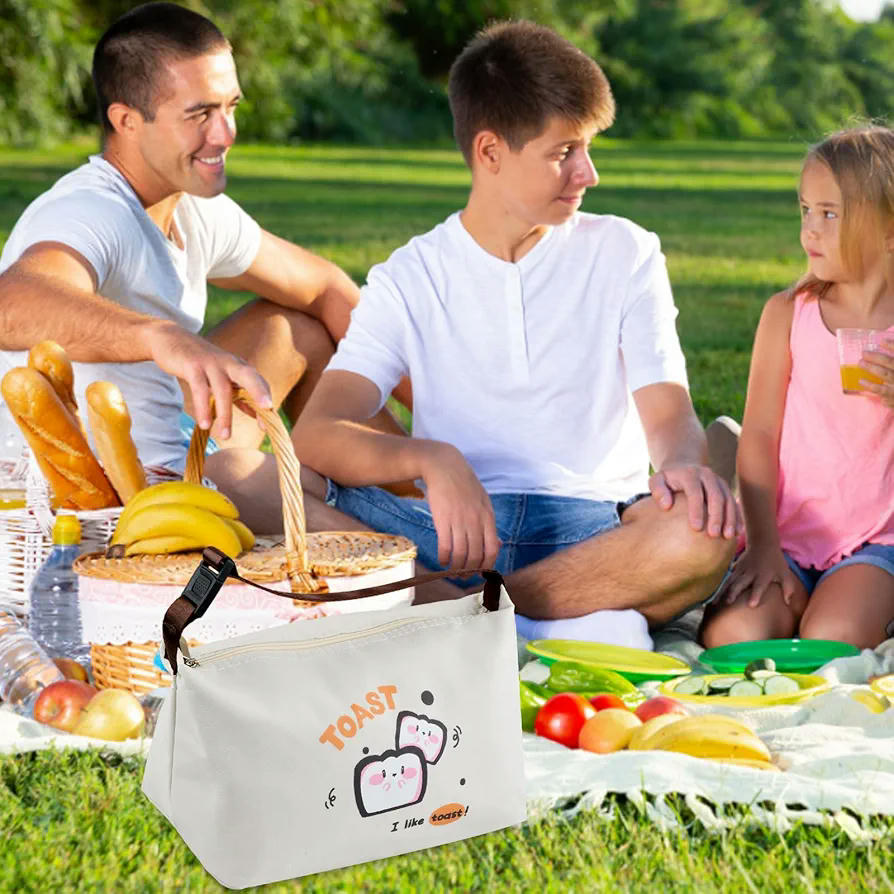 Bolsa térmica porta alimentos, modelo aislante y reutilizable, ideal para oficina y escuela, resistente a fugas, adecuada para niños y adultos, color amarillo