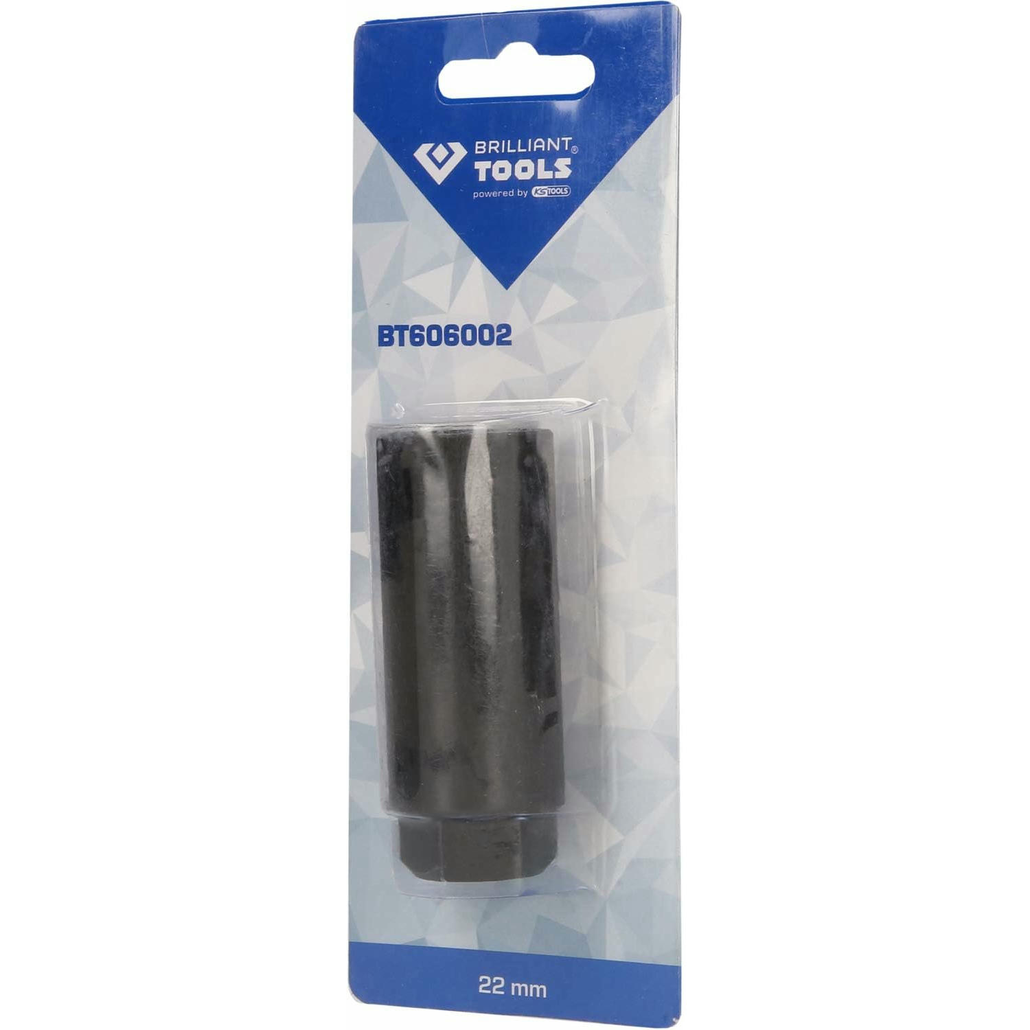 BRILLIANT TOOLS BT606002 Llave de vaso para sondas lambda, larga [Powered by KS TOOLS] - 22 mm