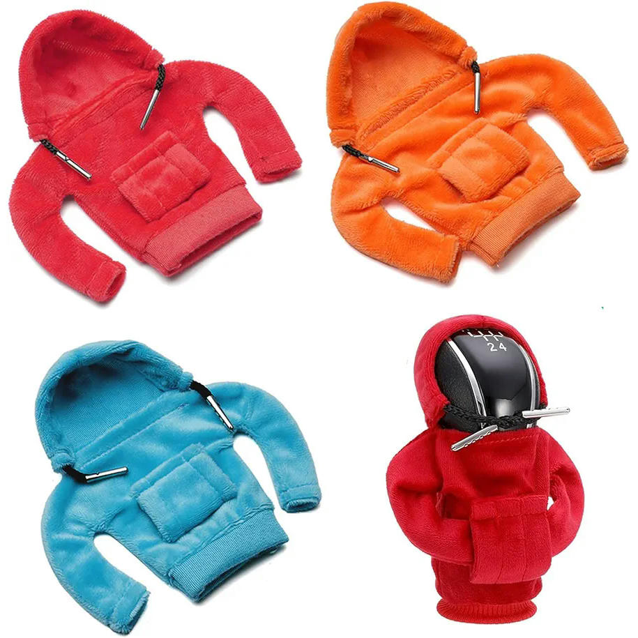3 Piezas Sudadera para Palanca de Cambios Universal, Protector Funda de Cambio para Vehículos Manuales y Automáticos, Accesorios para Interior de Coche