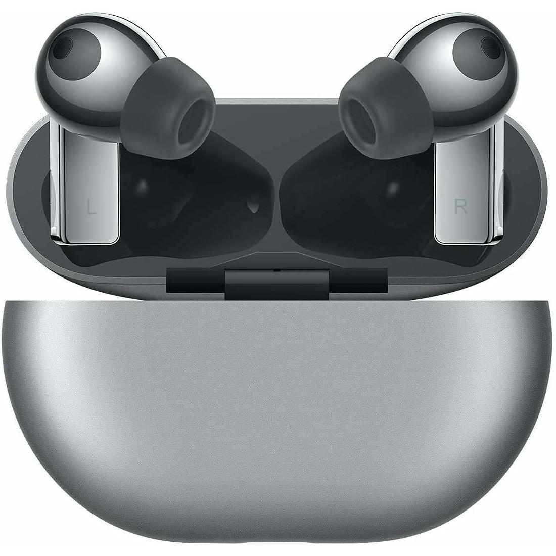 HUAWEI FreeBuds Pro - Auriculares inalámbricos Bluetooth con cancelación Inteligente de Ruido, Sistema de 3 micrófonos, Carga inalámbrica rápida, Plata, Pequeño