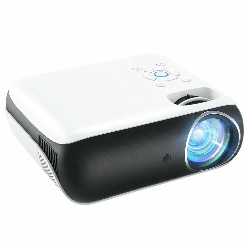 HOPVISON H1 Proyector Mini Portátil Bluetooth, Soporte 4K, 9500 Lúmenes, Full HD 1080P, Ideal para Cine en Casa, Compatible con Dispositivos HDMI