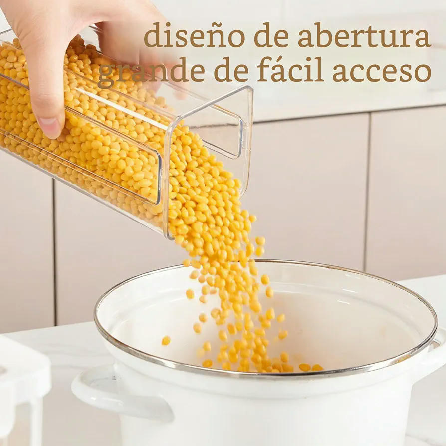 Set de Recipientes Herméticos para Alimentos, 3 Piezas, 700ML, 1300ML y 1800ML, Almacenaje Eficiente en Cocina