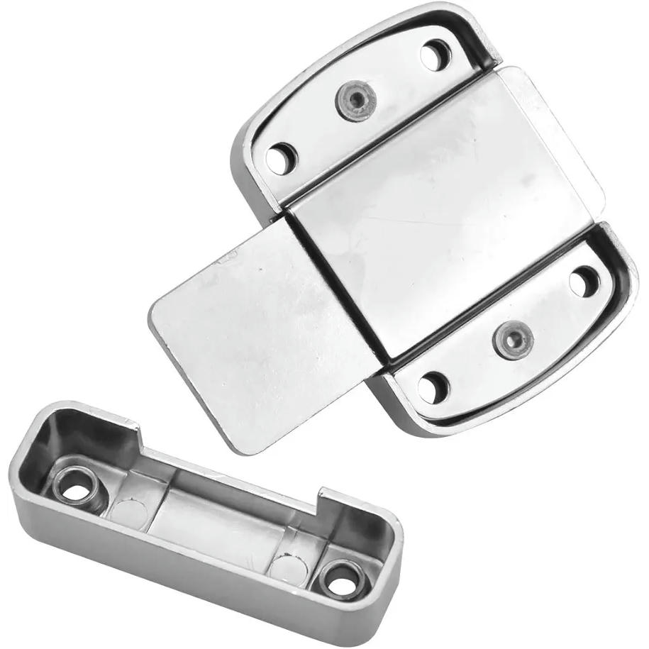 Pestillo de puerta de 2 piezas, cerradura de perno de acero inoxidable para baño, armario y diversas puertas, color plateado