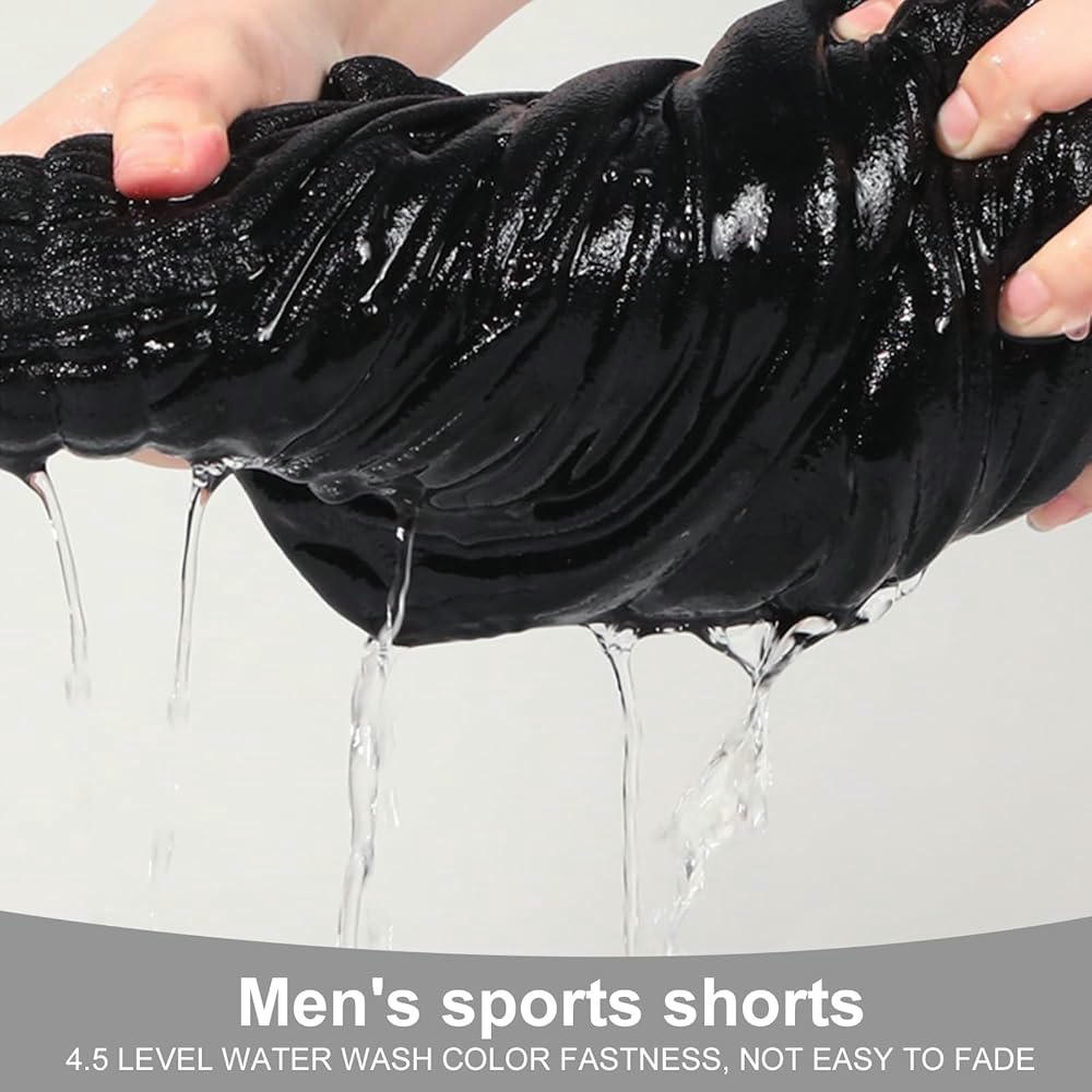 Pantalones cortos deportivos para hombre, bermuda de algodón, ideal para entrenamiento, running y actividades al aire libre (Talla L)
