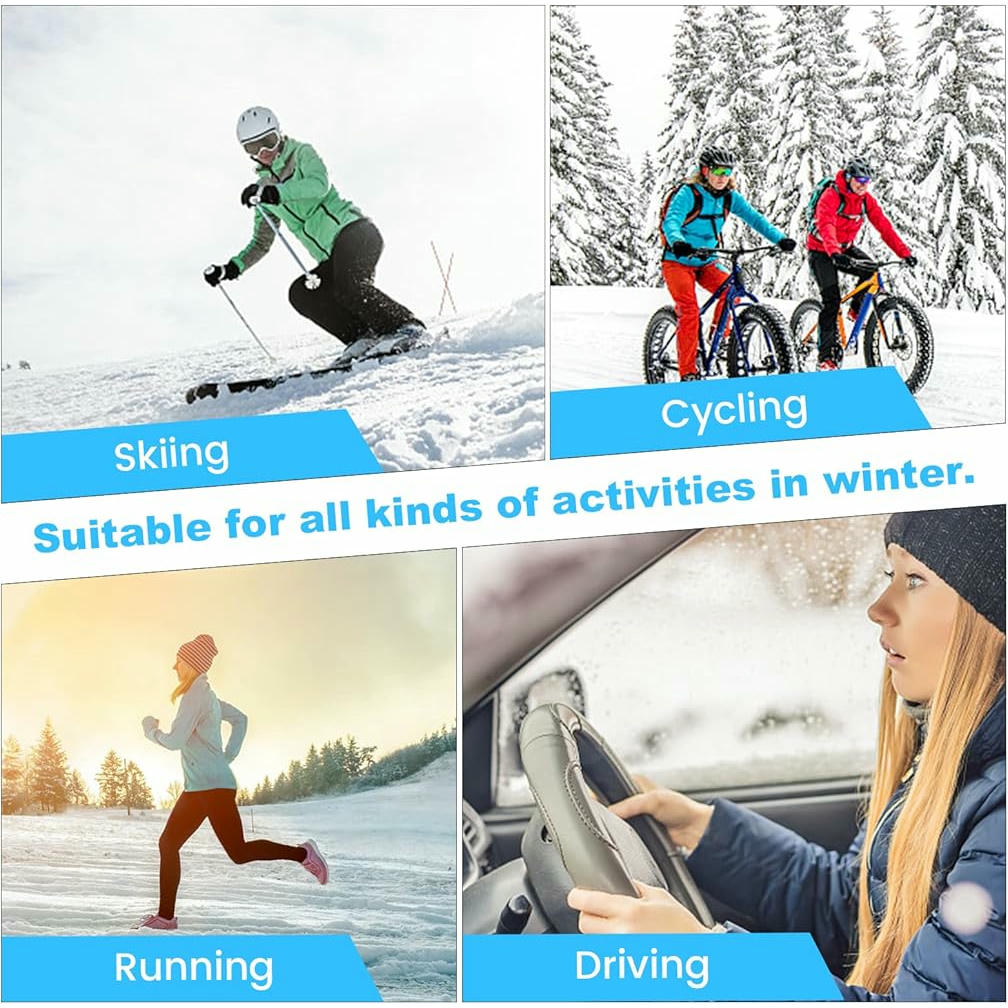 Guantes térmicos para mujer, guantes de invierno táctiles, guantes cálidos con forro polar, ideal para conducir y hacer deporte, color rosa, gris o caqui