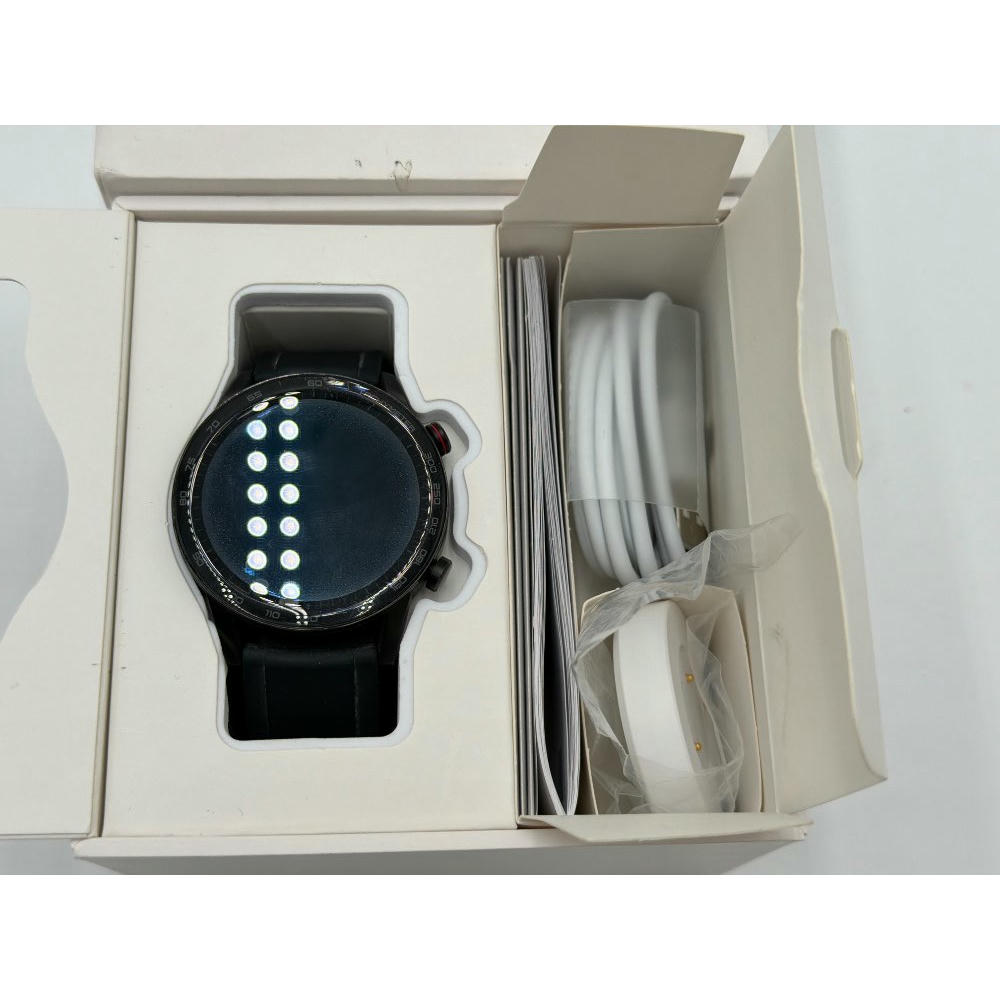 Honor MagicWatch 2 46 mm Smart Watch, con monitor de ritmo cardíaco y estrés, modos de ejercicio, aplicación para correr y altavoz y micrófono integrados, color negro/carbón
