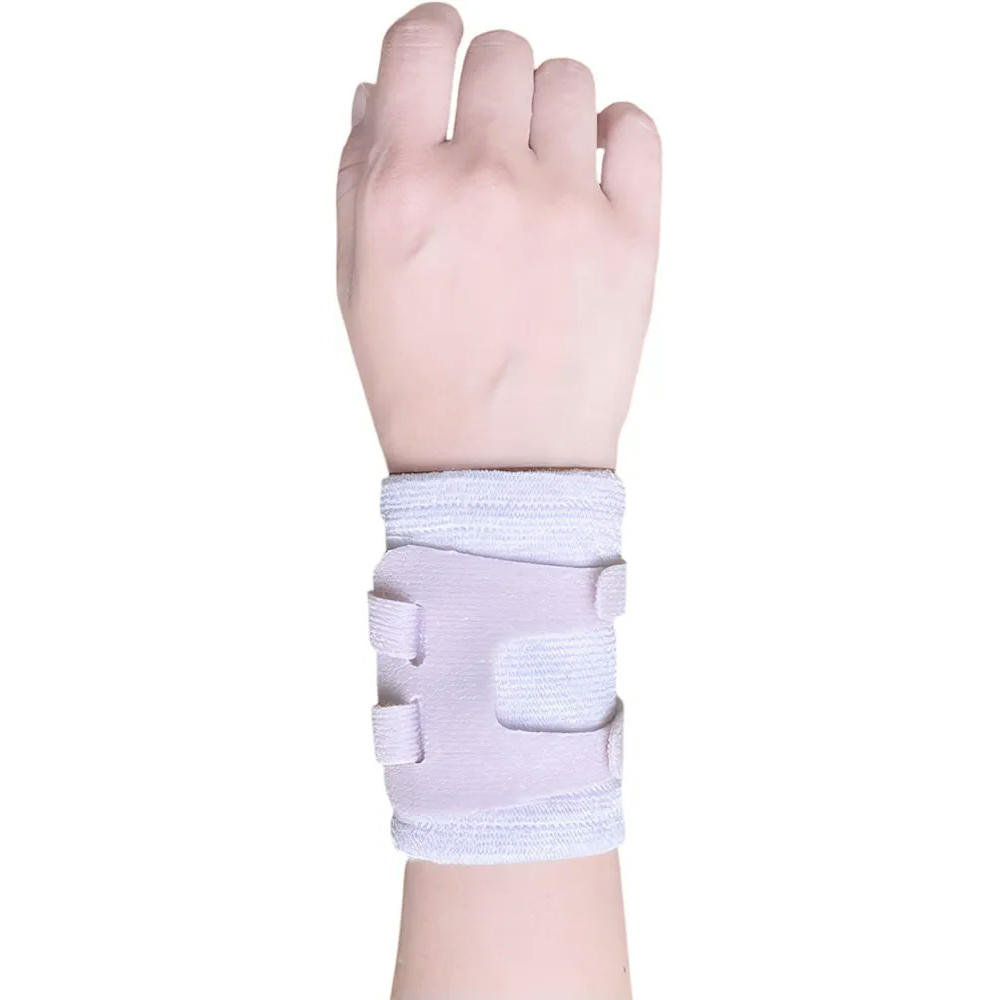 Muñequera Deportiva Ajustable para Soporte de Muñeca, Ligera y Transpirable (Blanco)