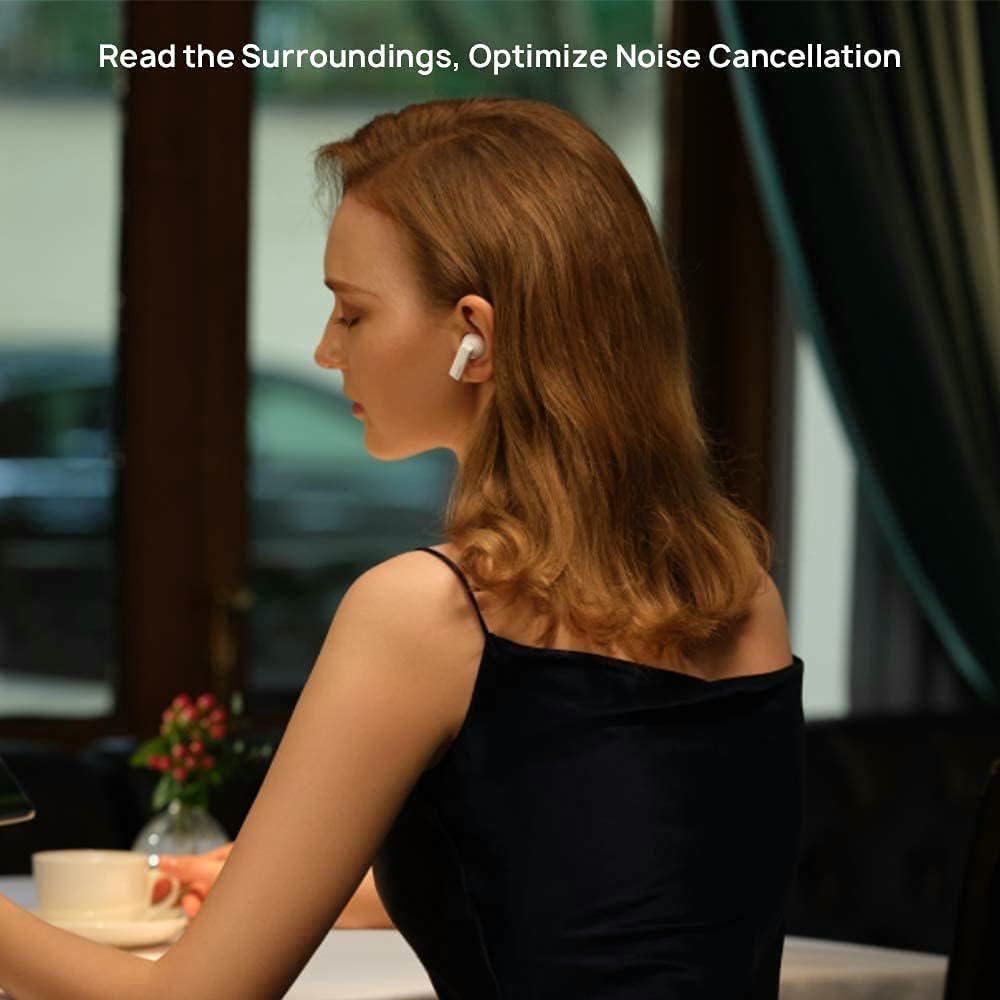 HUAWEI FreeBuds Pro - Auriculares inalámbricos Bluetooth con cancelación Inteligente de Ruido, Sistema de 3 micrófonos, Carga inalámbrica rápida, Plata, Pequeño