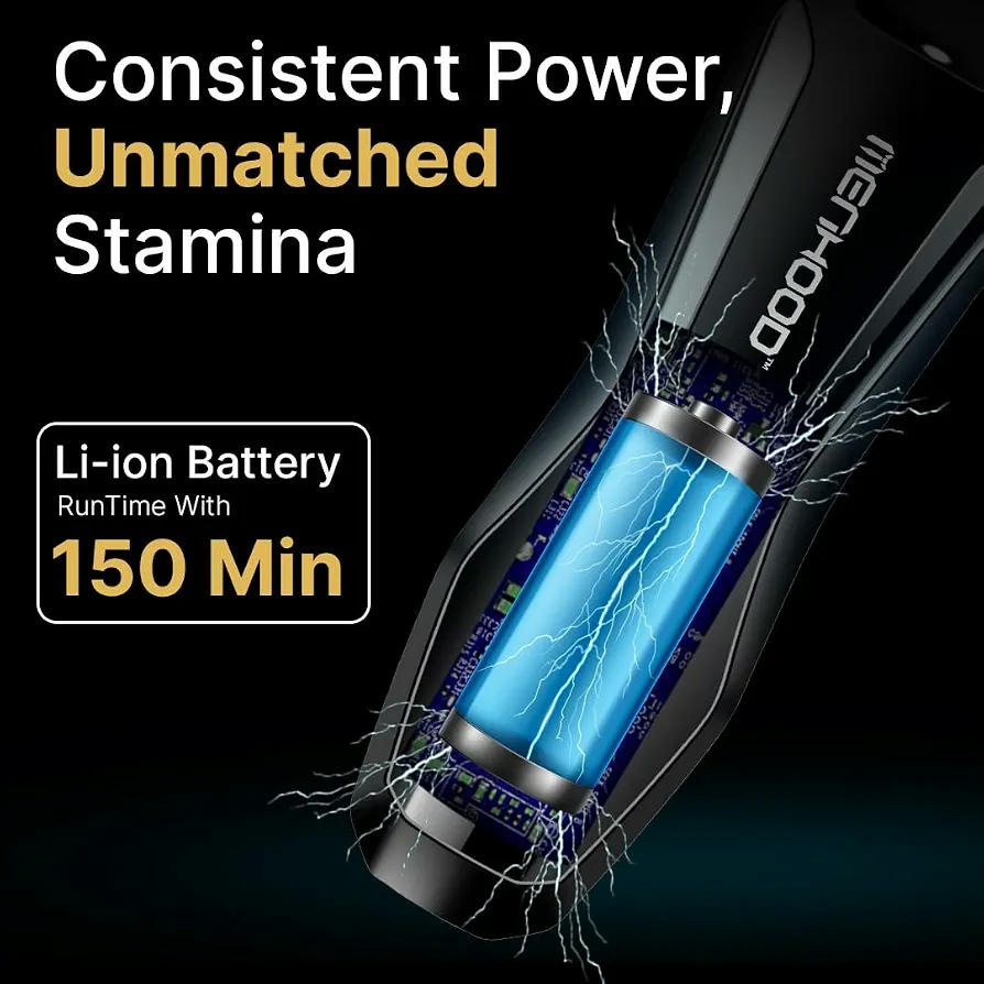 Recortadora inalámbrica a prueba de agua con LED y carga inalámbrica para el cuidado masculino