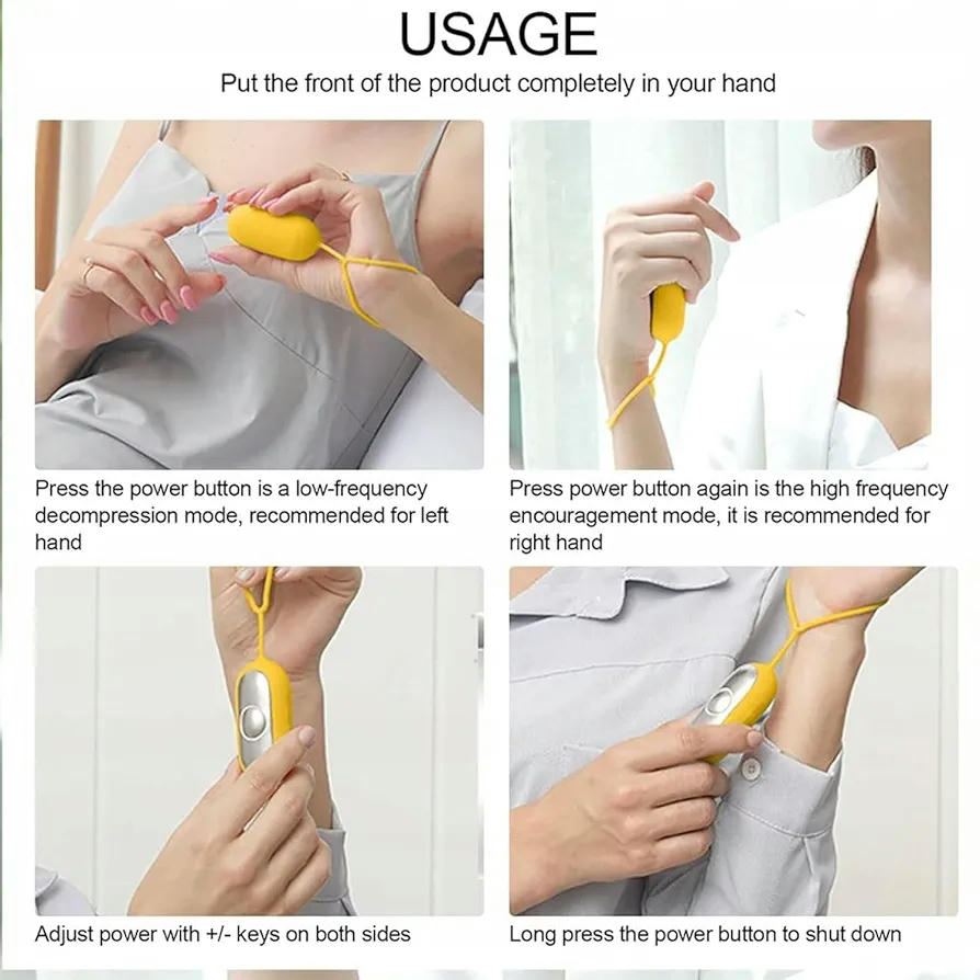 Dispositivo de relajación portátil, herramienta de manejo de ansiedad para adultos, diseño compacto en color gris