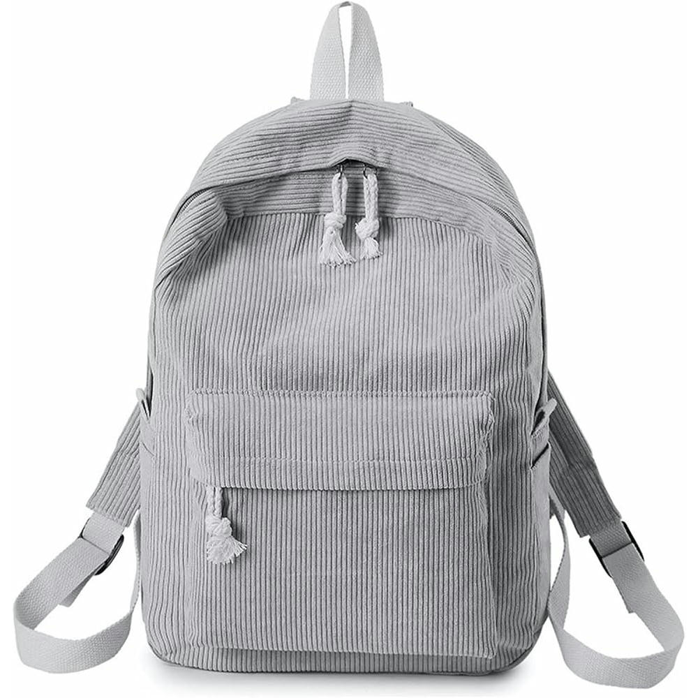 Mochila ligera para mujer, ideal para escuela y ocio, resistente y funcional (Gris)