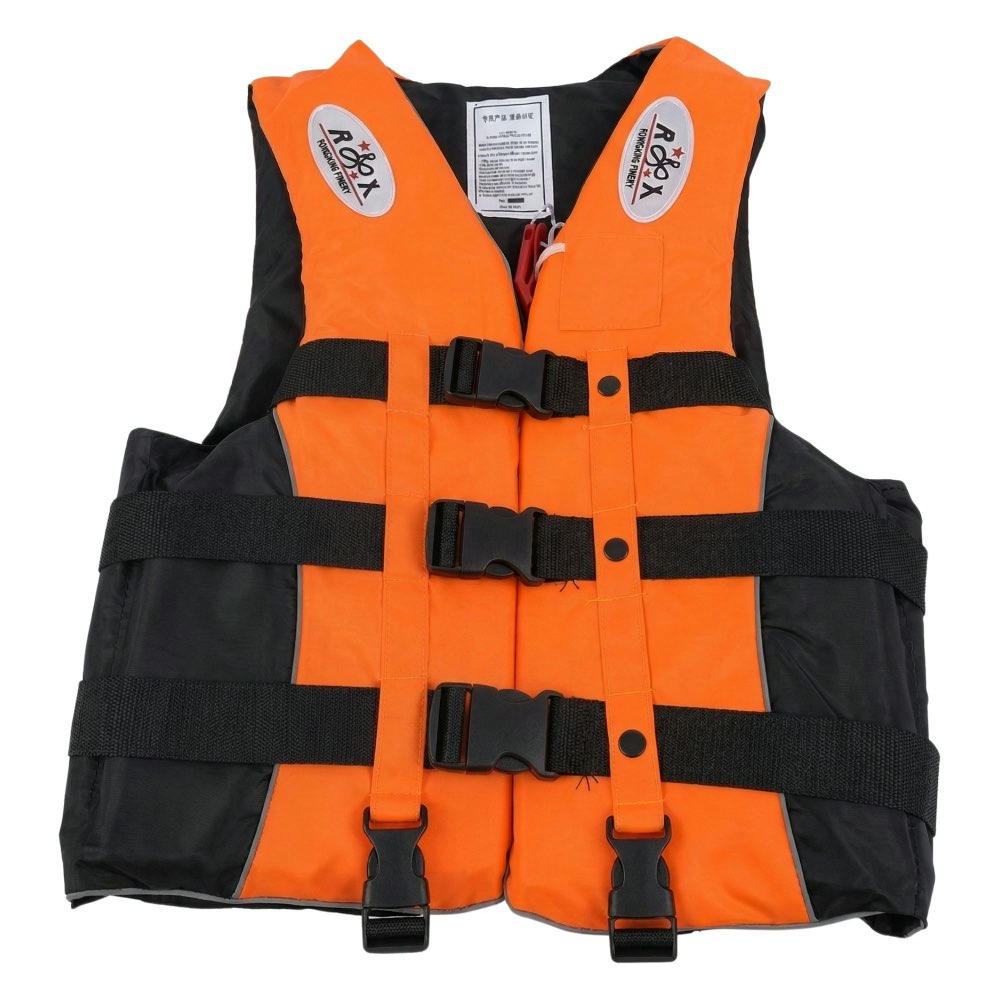 WOREVA Chaleco de Flotabilidad para Adultos, Armilla para Deportes Acuáticos, Transpirable y Seguro, Ideal para Natación, Rafting y Paddle Surf (Color Naranja) - Talla 3XL