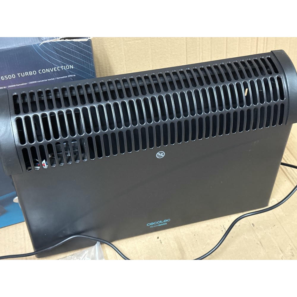 Cecotec Radiador Eléctrico Bajo Consumo Ready Warm 6500 Turbo Convection. 2000 W, Termostato Regulable, 4 Modos, Soporte de pie, Protección sobrecalentamiento, 20 m2