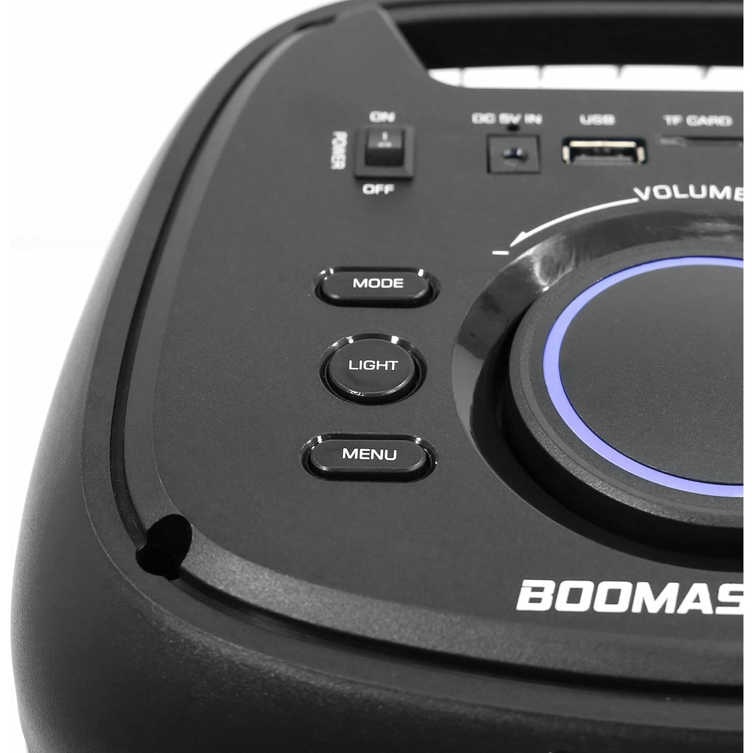 BoomTone DJ Boomaster 300 Altavoz Bluetooth luminoso LED portátil potente 250W, Altavoz Karaoke, Bluetooth inalámbrico, TWS, Recargable USB, sintonizador, lector USB/tarjeta SD.
