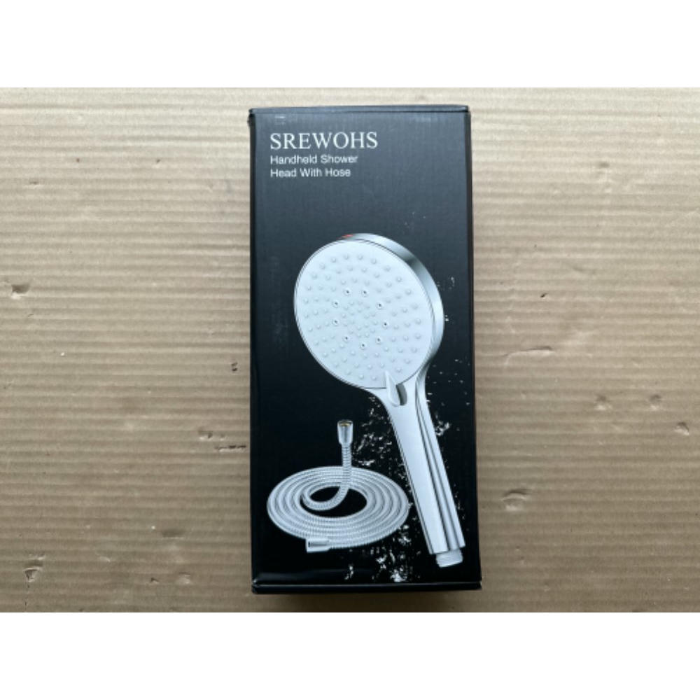 SREWOHS Alcachofa de Ducha Alta Presion, Antical Alcachofa Ducha Ahorro de Agua cabezal de ducha extraíble con 5 modos (Alcachofa de ducha con manguera de 1,8M)
