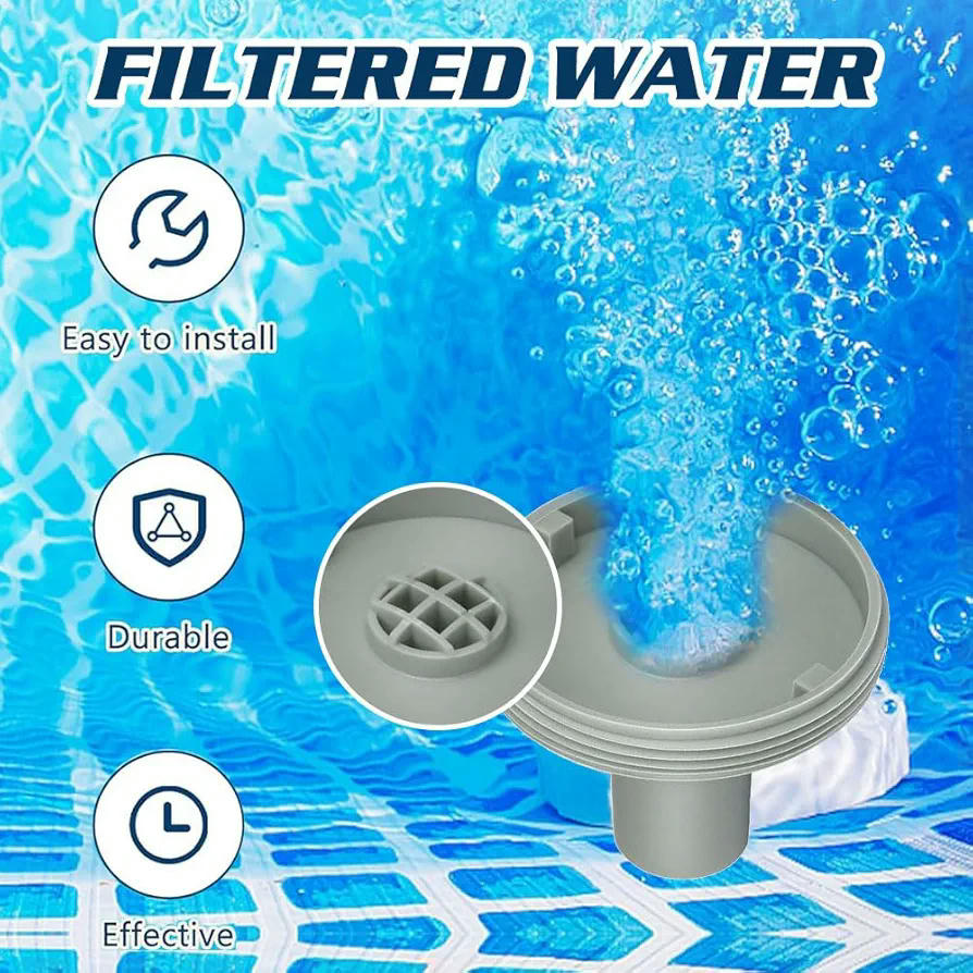 Boquilla de entrada para piscina giratoria 360 grados, boquilla ajustable de salida, accesorios de conexión para piscinas Intex y Bestway