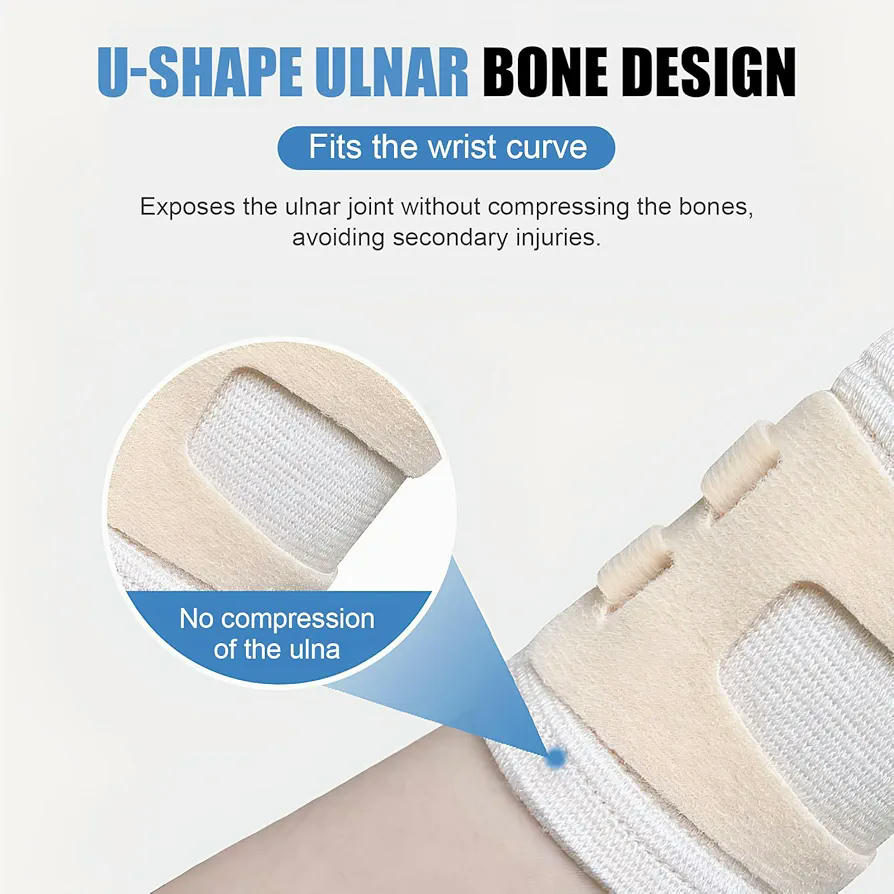 Muñequera Deportiva Ajustable con Soporte para Muñecas, Transpirable y Ligera, Unisexo, para Ejercicio y Rehabilitación (Negro)