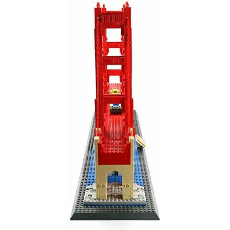 Apostrophe Games - Juego de bloques de construcción del puente Golden Bridge de San Francisco en miniatura, de la famosa serie Monumentos de arquitectura, para niños y adultos, 1977 piezas