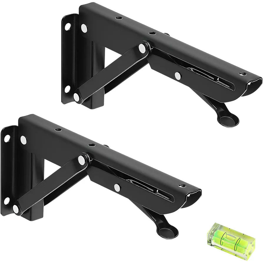 Soporte Estante Plegable de Acero Inoxidable con Bisagras, 200mm, 100 kg, Ahorra Espacio, Diseño Práctico