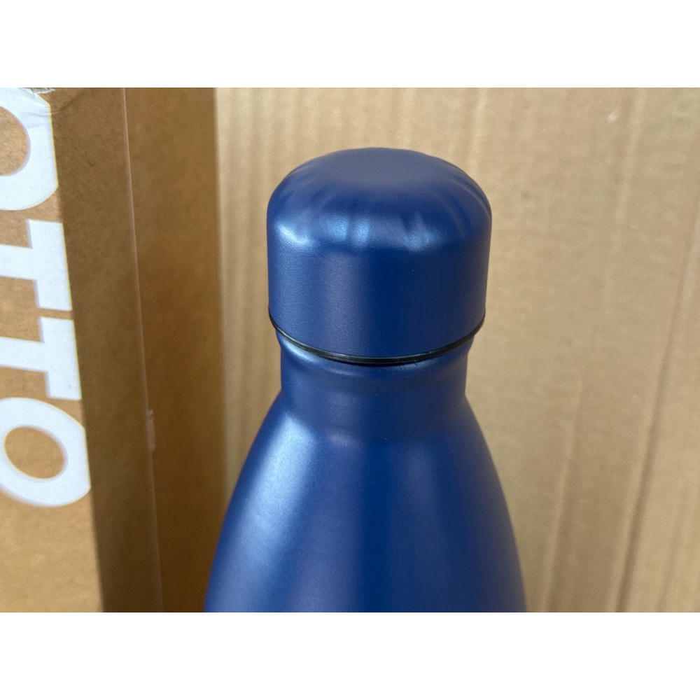 Botella de Agua Acero Inoxidable 1 Litro-Otto Koning-Botella Térmica con Doble Aislamiento al vacío para 12 Horas de Bebida Caliente y 24 Horas de Bebida Fría. Botella Termo a Prueba de Fugas sin BPA
