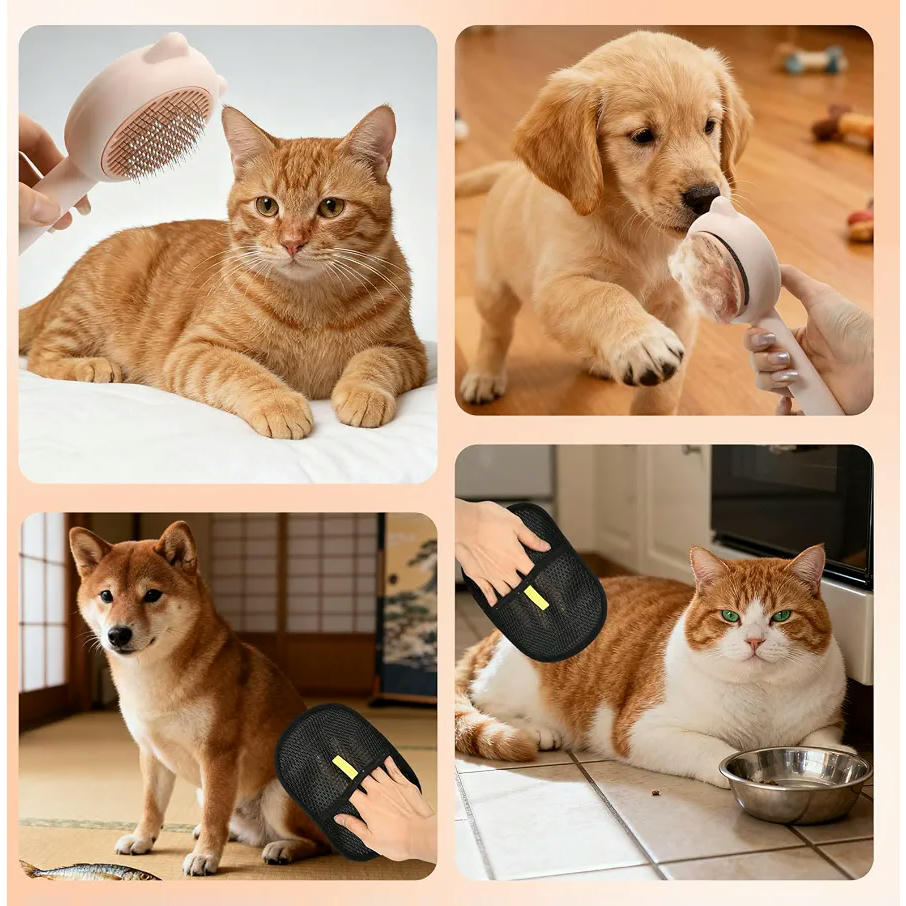 Cepillo Reutilizable para Gatos y Perros - Juego de Herramientas para Limpieza de Pelo