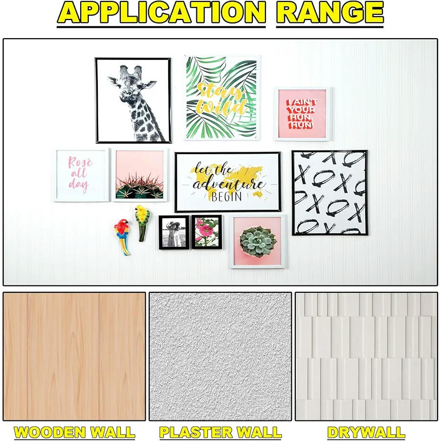 Kit de ganxos per a marcs de fotos, 120 peces, penjolls daurats, accessoris per penjar quadres, ganxos i claus, adequats per a diverses aplicacions