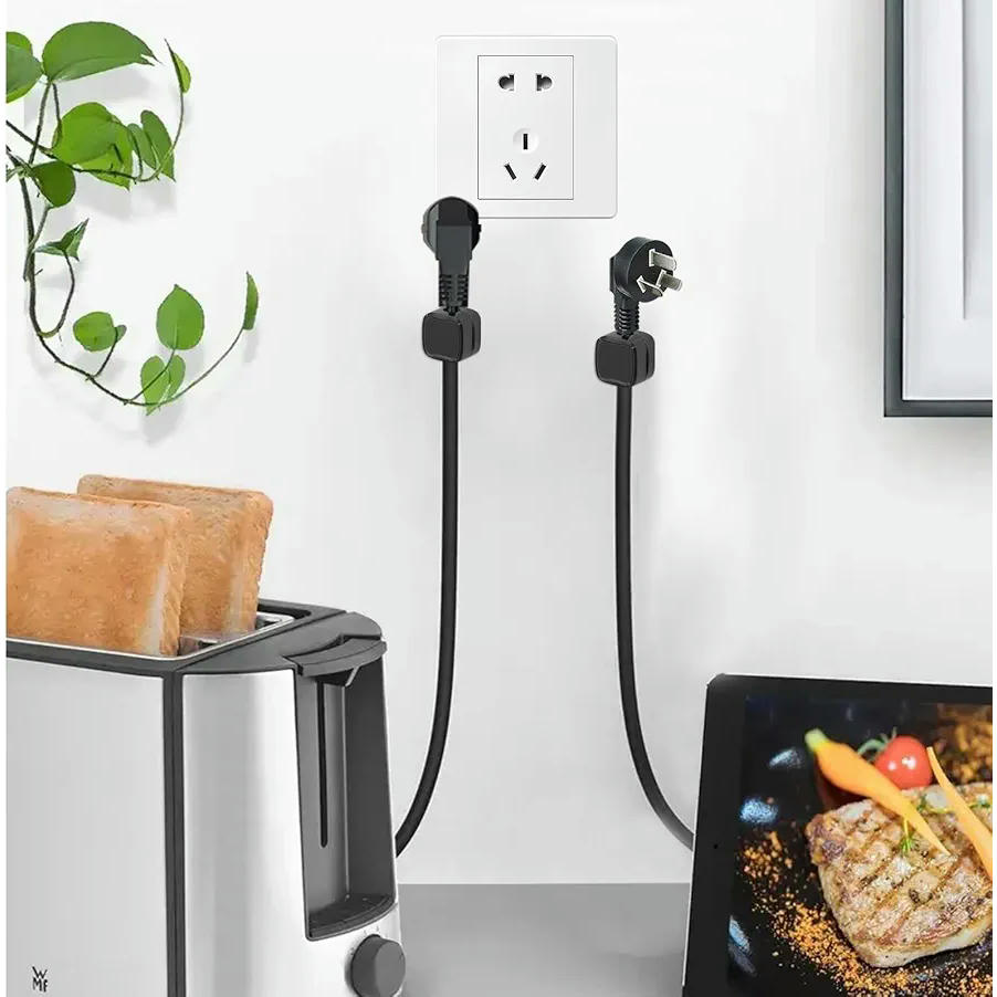 Organizador de Cables Magnético para Escritorio y Mesitas de Noche (Negro)