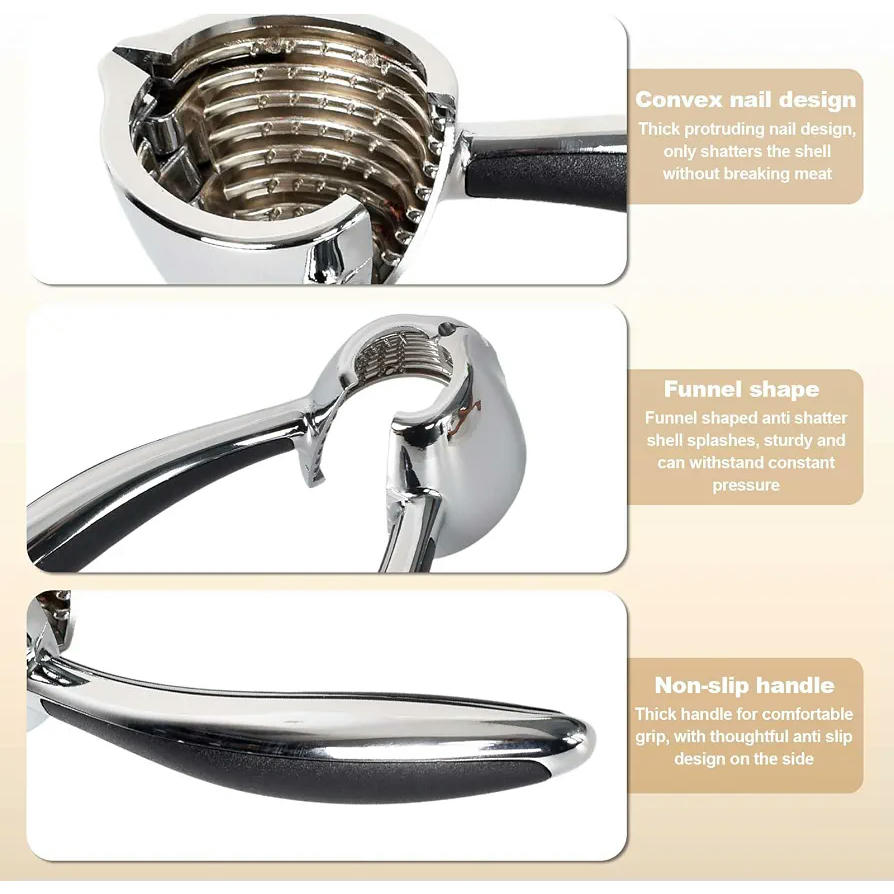 Cascanueces de Metal Multifuncional para Frutos Secos y Mariscos