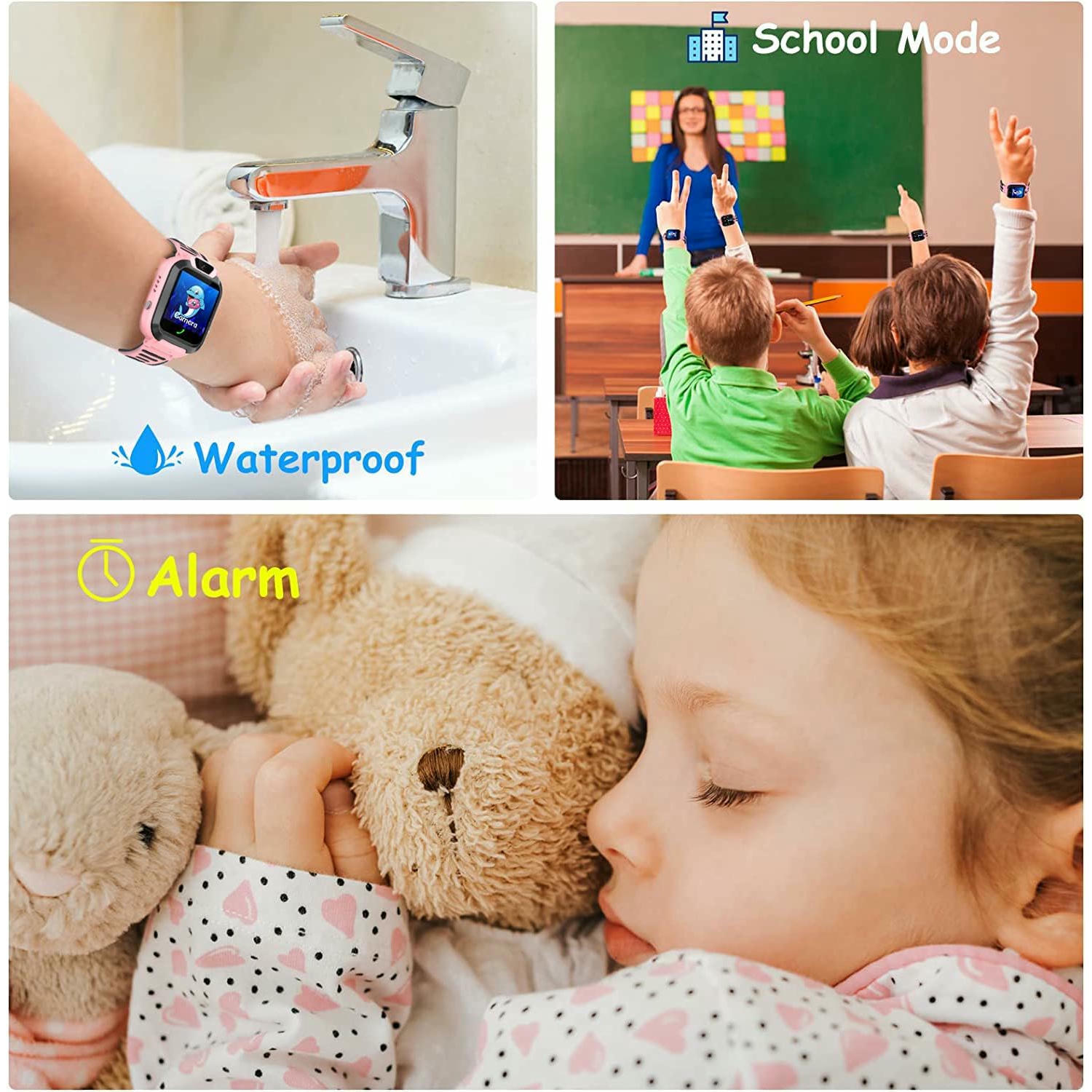 YEDASAH GPS Reloj Inteligente Niño con Llamadas y Chat Voz, Reloj Inteligente con Resistente al Agua, Pantalla Táctil, SOS, Cámara Juegos, Regalos de Cumpleaños para Niños y Niñas de 3 a 12 años