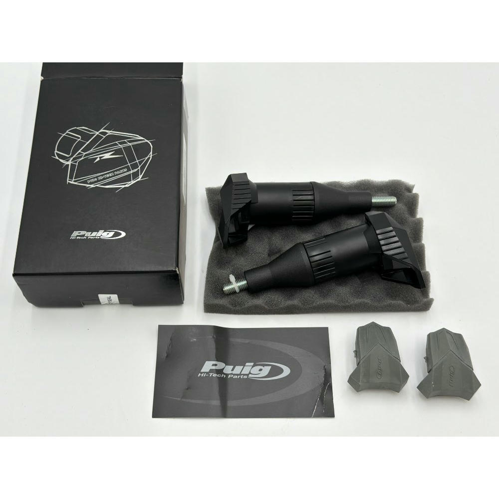 Puig 20457N R19 Protectores de Motor, Color Negro