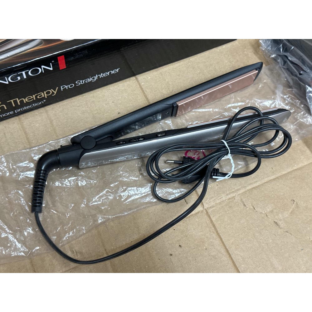 Remington Plancha de Pelo Profesional Keratin Therapy Pro, Queratina y Aceite Almendras, Placas Flotantes Extralargas, Cerámica, 5 Temperaturas hasta 230°C, Digital, S8593