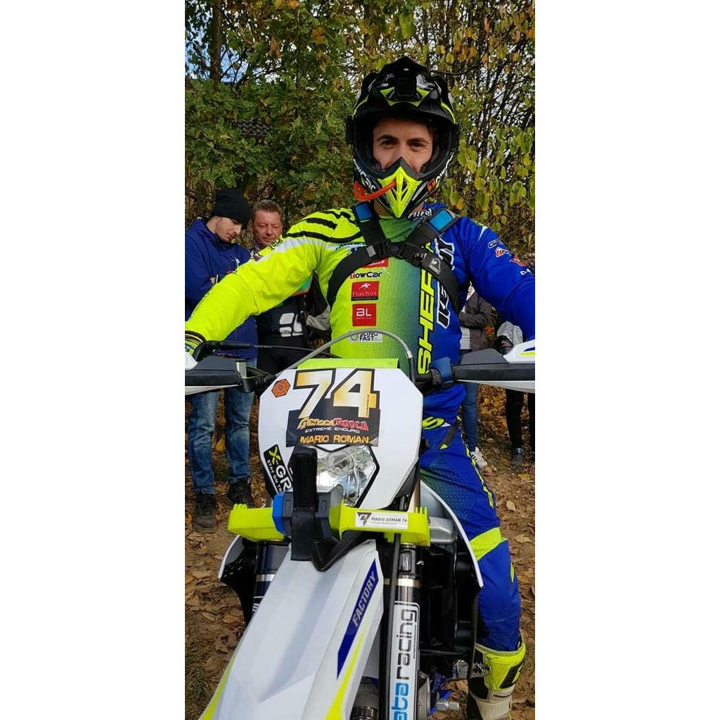 SLINGFAST. (Bl-AZ) Accesorio Eslinga o Correa rápida para Moto de Enduro. Color Recomendado para Husqvarna y Sherco.