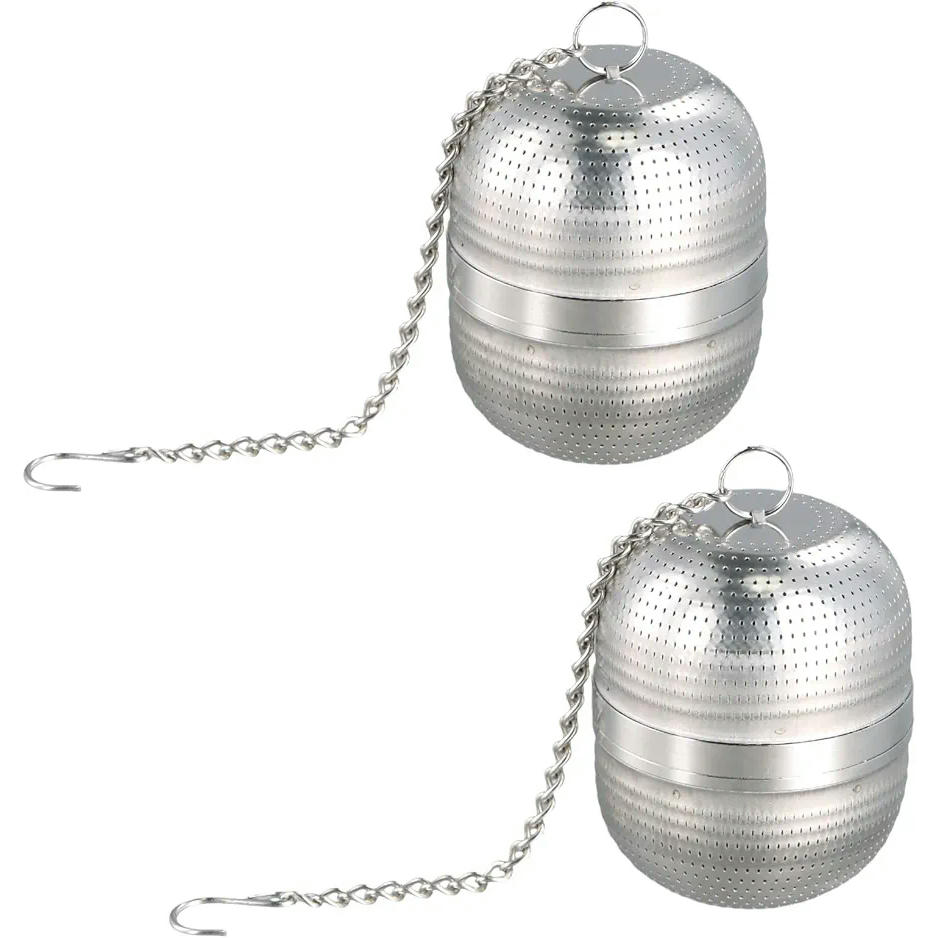 Coladores de Té de Acero Inoxidable, Infusores para Té Suelto, 2 Piezas, Filtros para Taza y Tetera, Diseño Elegante y Funcional
