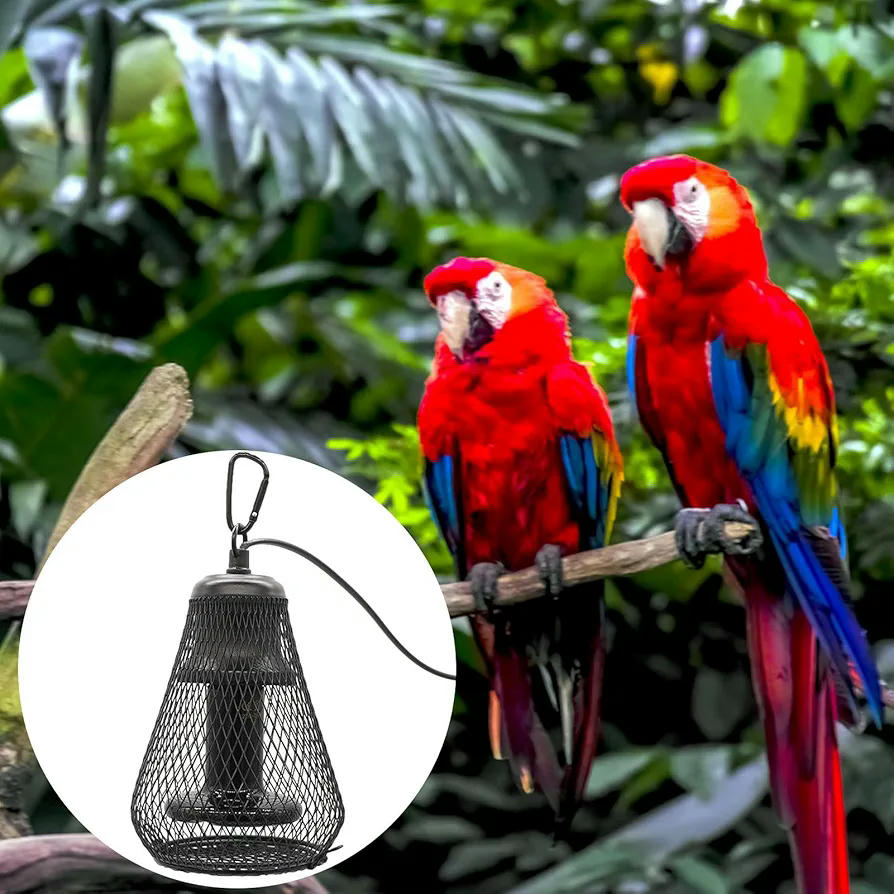 Lámpara de Calor Cerámica para Reptiles y Anfibios, 100W, 220V-230V, Ideal para Terrarios y Jaulas (Color Negro)