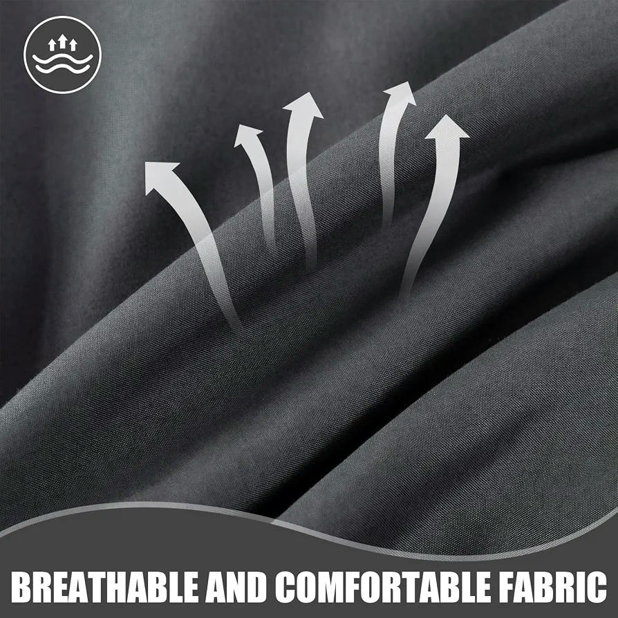 Protector de Colchón Impermeable 135 x 200 cm con Sujeta Sábanas (Gris oscuro)