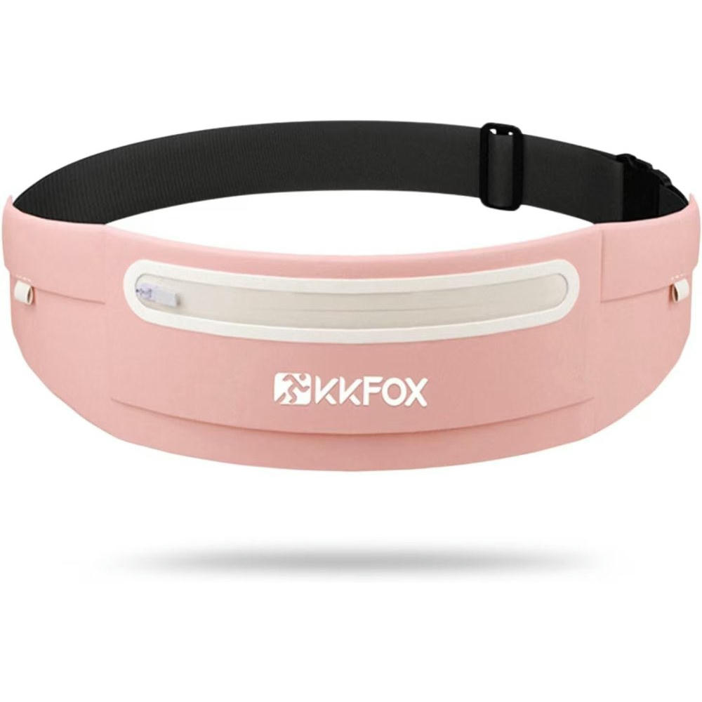 Riñonera Running, Cinturón de Correr Impermeable para Mujer y Hombre, Riñonera Deportiva Elástica para Smartphone, Ideal para Correr, Gimnasio y Actividades al Aire Libre (Color Rosa)