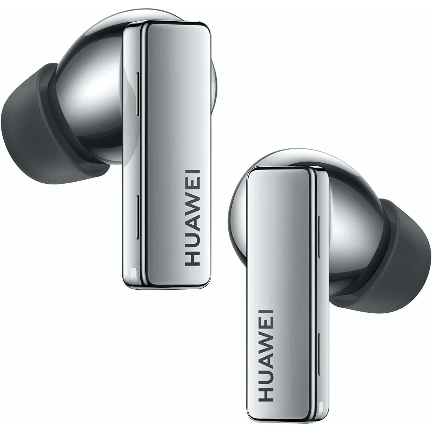 HUAWEI FreeBuds Pro - Auriculares inalámbricos Bluetooth con cancelación Inteligente de Ruido, Sistema de 3 micrófonos, Carga inalámbrica rápida, Plata, Pequeño