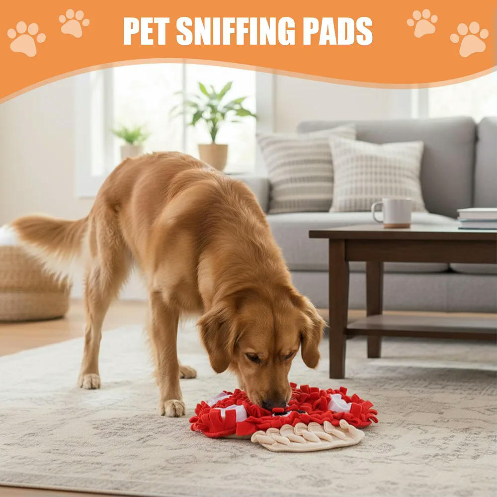 Alfombrilla para Olfatear Mascotas con Forma de Hongo, Estimulación Mental y Alivio del Estrés, forma de seta, perfecto para Gatos, Perros, Conejos