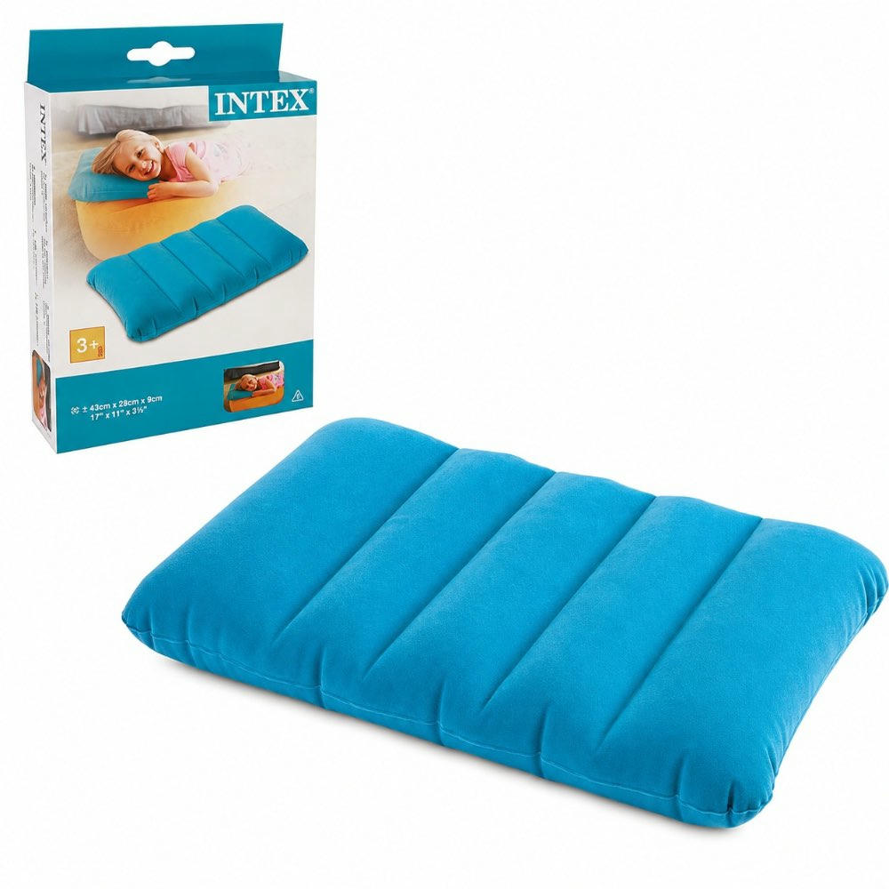 Intex 68676 Almohada FLOCADA 43X28X9 CM, Azul