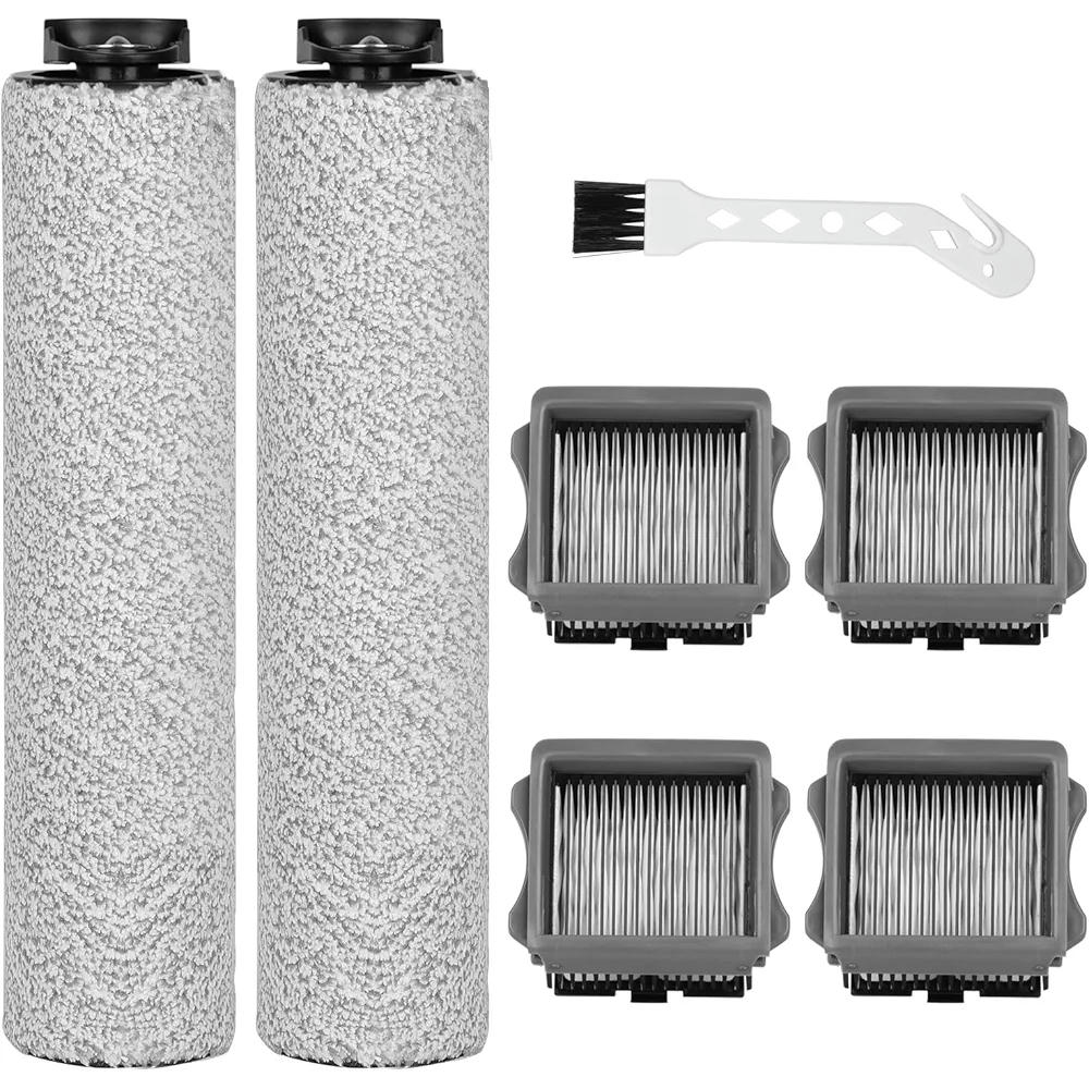 Kit de Accesorios de Repuesto para Aspiradora Tineco iFloor 3 y Floor One S3, Incluye 2 Rodillos de Cepillo, 4 Filtros HEPA y 1 Cepillo de Limpieza
