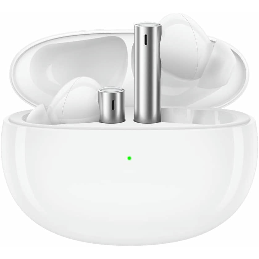 realme Buds Air 3 Auriculares Inalambricos,Cancelación activa de ruido, Controlador dinámico de refuerzo de graves de 10mm,Hasta 30 horas de reproducción,Resistencia al agua IPX5,Blanco galaxia