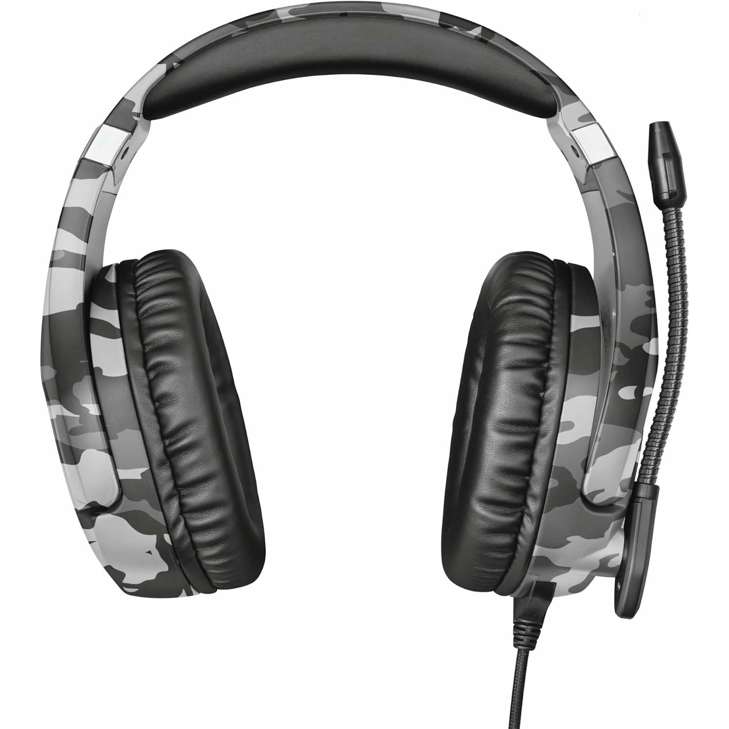 Trust Gaming Cascos PS4 y PS5 Auriculares de Gaming GXT 488 Forze-G, Licencia Oficial para Playstation, Micrófono Plegable, Altavoces Activos de 50 mm, Cable Trenzado de Nailon de 1.2 m, Gris